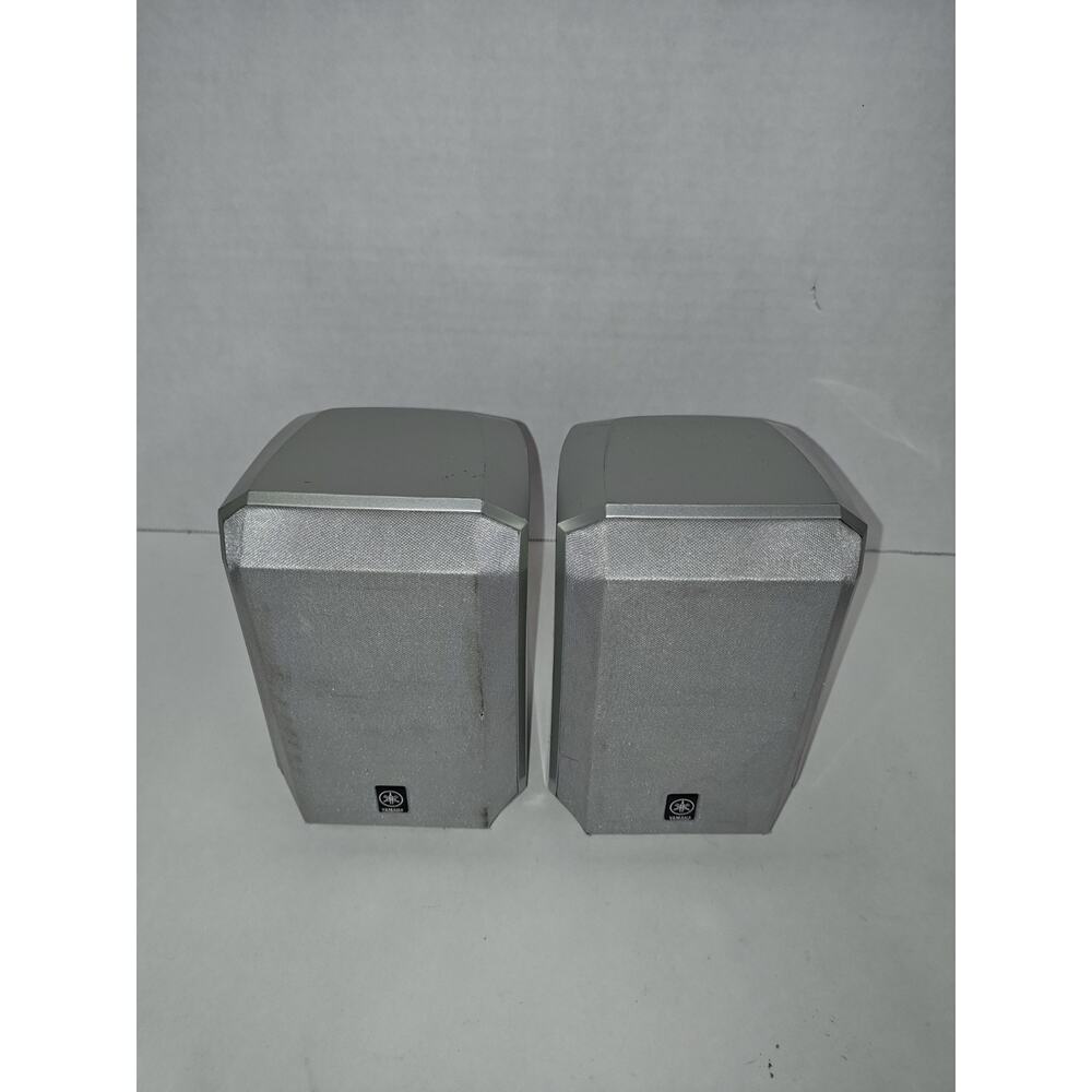 Yamaha NS-AP1600S Grey Cubes Yamaha Surround Sound Speakers Set Of 2 Untested